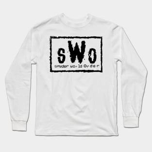 Snyder World Order (sWo - Black Logo) Long Sleeve T-Shirt